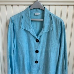 Habitat blouse, 100% cotton linen, size L